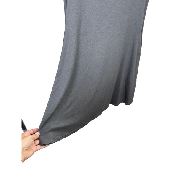 Eileen Fisher Gray Dress Womens PS. Stretch Viscose Jersey‎ V Neck - Picture 8 of 11